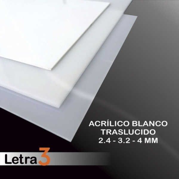 acrilico blanco traslucido